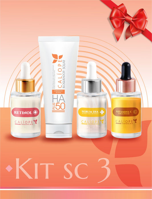 kit 3 crema +dia + noche + retinol